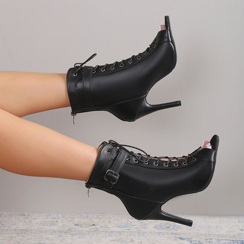 Women’s Peep Toe High Heel Pumps