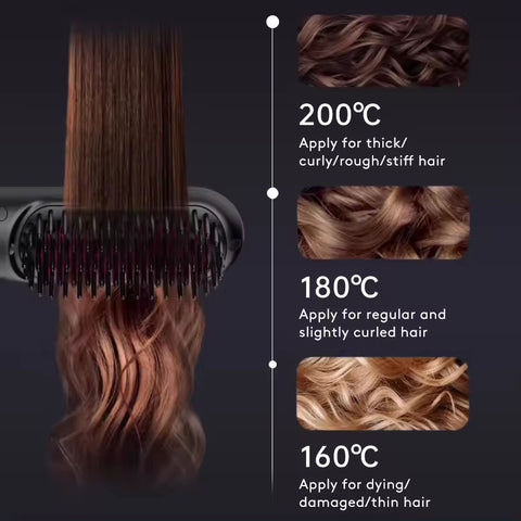 Cordless Hair Straightener Brush