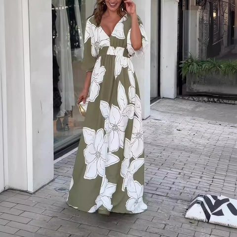 Floral Print Maxi Dress