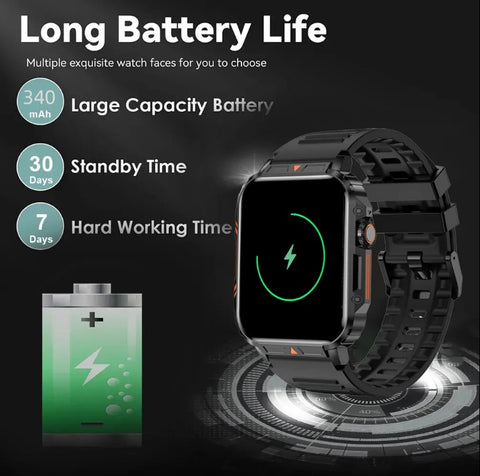 L81 Outdoor Sports Square Smartwatch