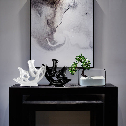 Couple Theme Ceramic Wine Cabinet