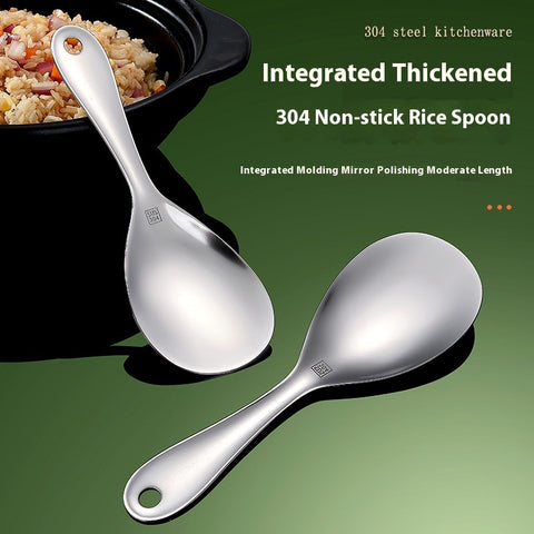 Thick 304 Stainless Steel Meal Spoon