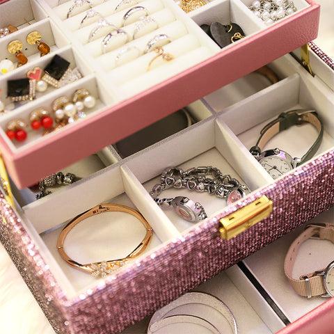 PU Leather Jewelry Storage Case