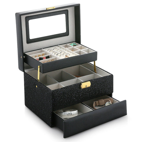 PU Leather Jewelry Storage Case