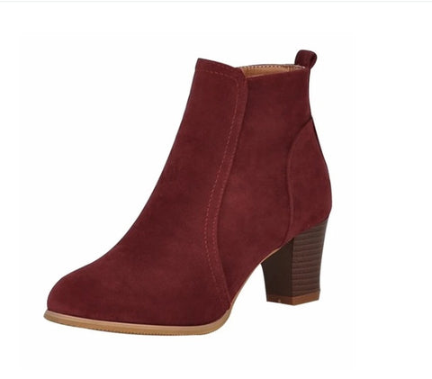 Thick Mid Heel Women's Boots