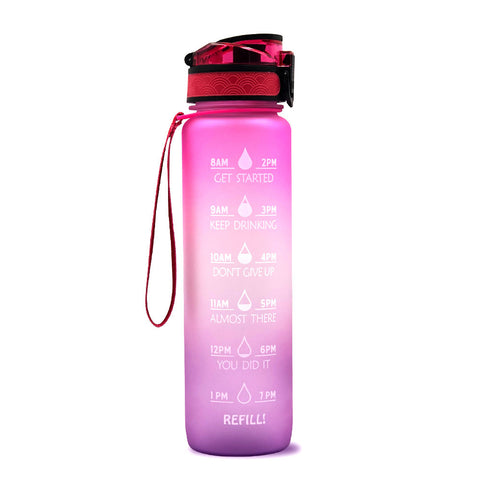Water Bottle with Time Marker