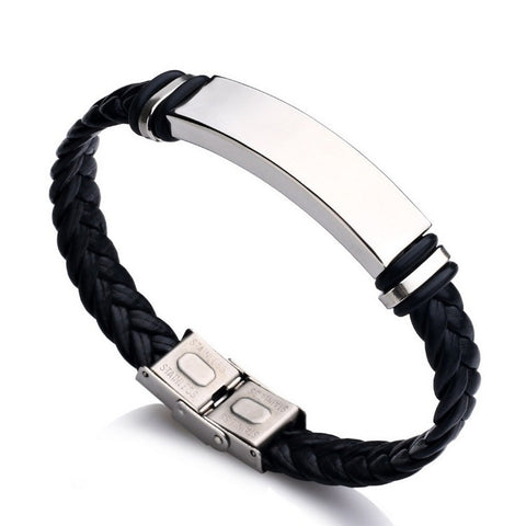 Leather Braided Bracelet
