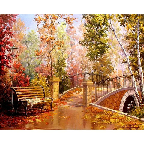 Peaceful Landscape Poster Painting