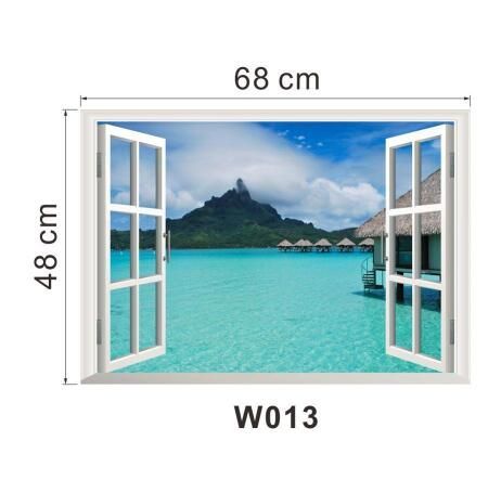 3D Window View Wall Sticker