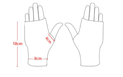 Korean Style Fingerless Winter Gloves