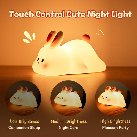 Touch Sensor Silicone LED Night Light Lamp