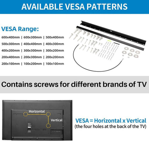 Antimbee Studless Drywall TV Mount for 32-75 Inch Tvs, No Stud TV Wall Bracket Max VESA 600X400Mm up to 150 Lbs Universal Fits Most LED LCD Plasma Flat/Curved Screen Tvs & Monitors