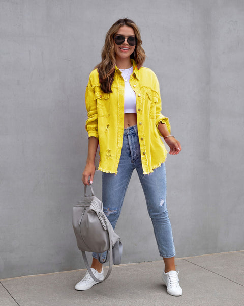 Distressed Denim Jacket
