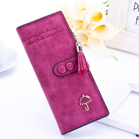 Korean Style long zipper Lady's wallets