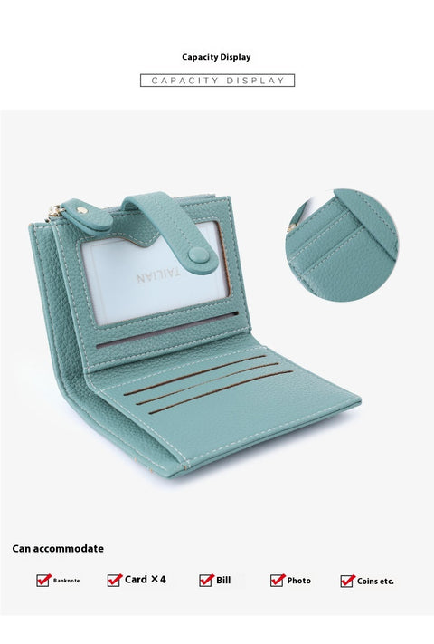 Ladies PU Leather Mini Wallet