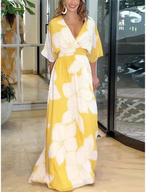 Floral Print Maxi Dress