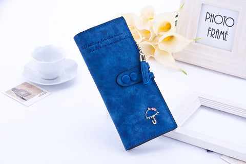 Korean Style long zipper Lady's wallets