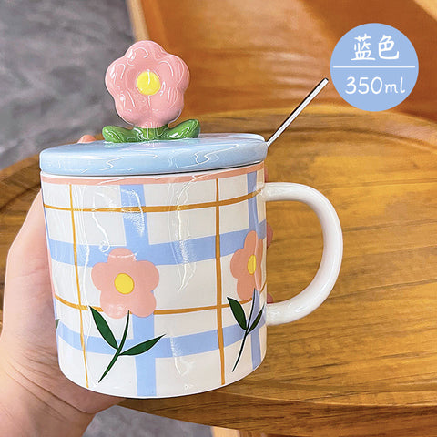 Lovers' Mug With Lid And Spoon