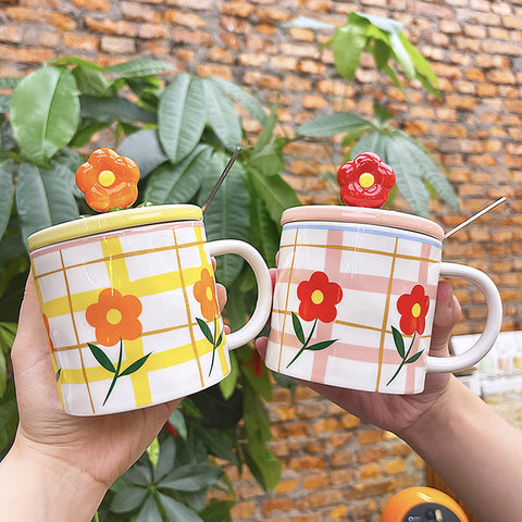 Lovers' Mug With Lid And Spoon