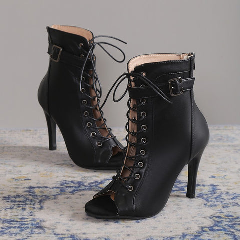 Women’s Peep Toe High Heel Pumps