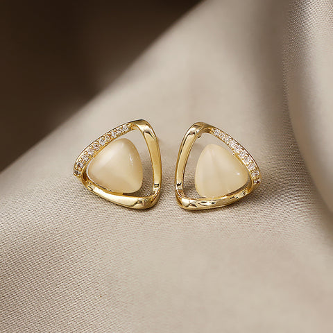 Opal Stud Earrings