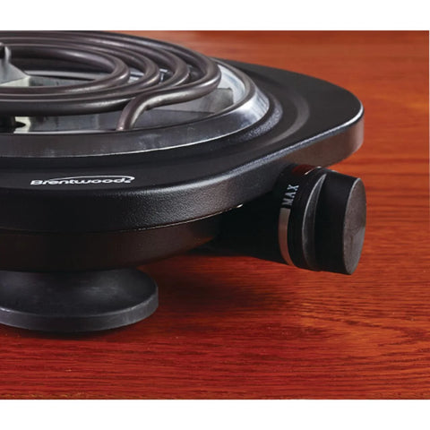 Appliances Appliances 1,000-Watt Single Electric Burner (Black)