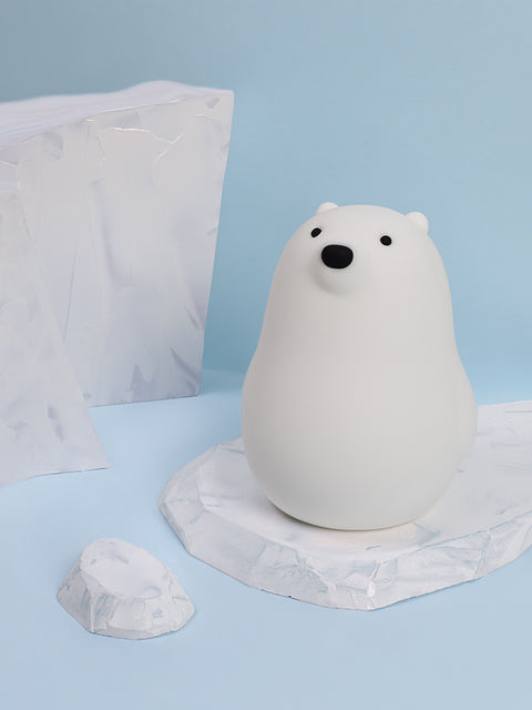 Cute White Bear Silicone Night Light