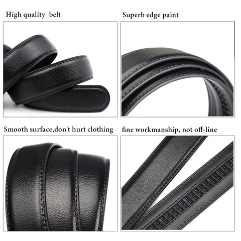 Fashion Business Men'S Belts, Authentic Luxury Brand Belts, Metal Buckles, High-Quality Soft Belts