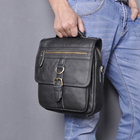 Men’s Casual Leather Crossbody Bag