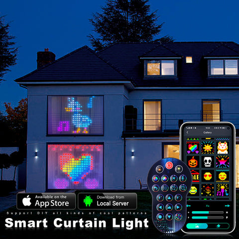 Smart LED RGB Curtain String Light