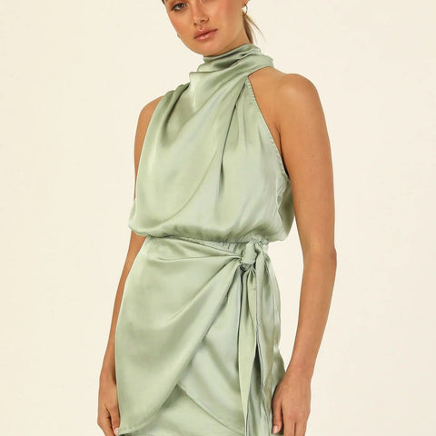 Elegant Halter Neck Dress
