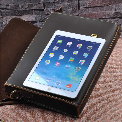 Men’s Genuine Leather Cowhide Handbag