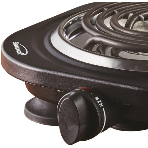 Appliances Appliances 1,000-Watt Single Electric Burner (Black)