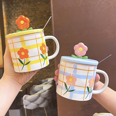 Lovers' Mug With Lid And Spoon