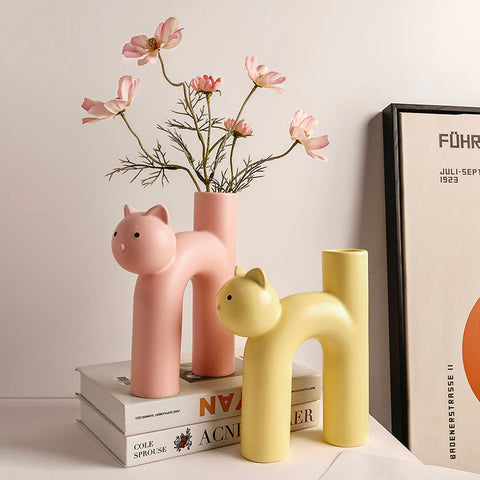 Cute Cat Vase