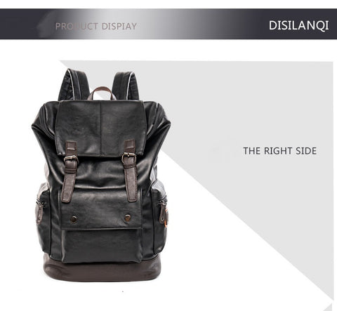 Men’s Leather Travel Backpack