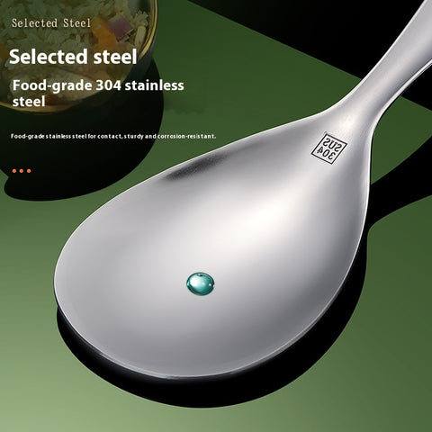 Thick 304 Stainless Steel Meal Spoon