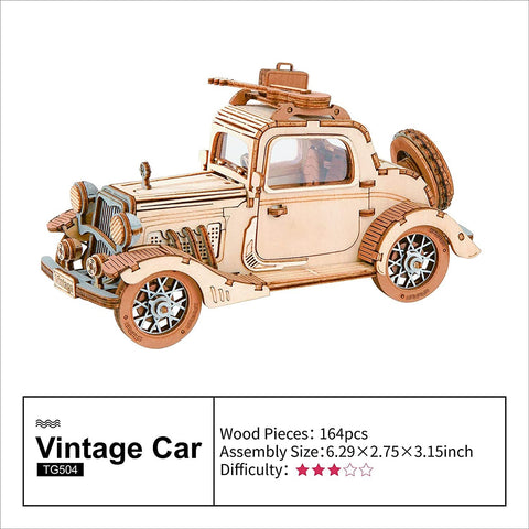 Robotime Rolife Vintage Car Model
