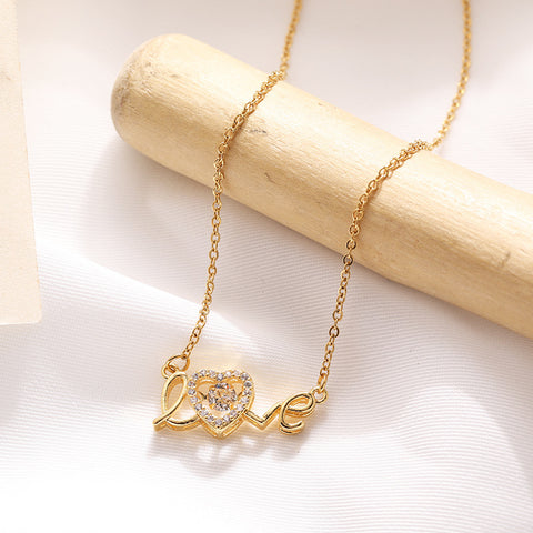 'Love' Pendant Necklace
