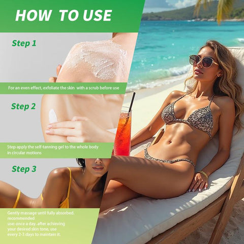 Tibobo Summer Intensive Tanning Cream 100Ml,Moisturizing and Hydrating Body Bronze Natural Tan Lotions Sunscreen Nourishing Moisturizer Bronzing Radiant