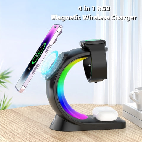 RGB Magnetic Wireless Charging Station