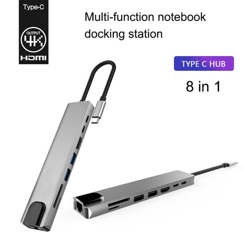 PD Eight-in-One Expansion Dock USB-C Hub Splitter