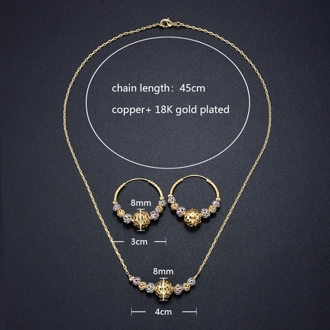Cutout Bead Jewelry Set
