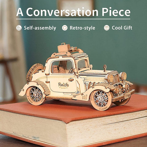 Robotime Rolife Vintage Car Model