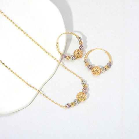 Cutout Bead Jewelry Set