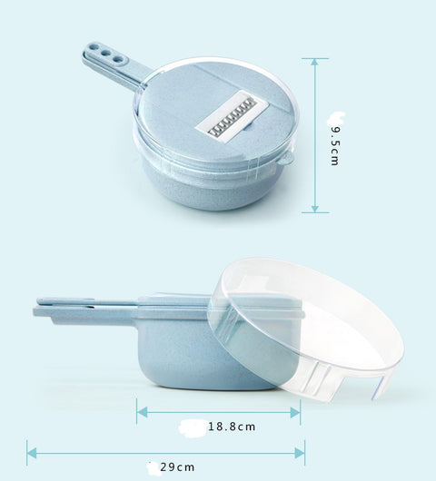 Multi-Functional Vegetable Cutter with Strainer & Grater