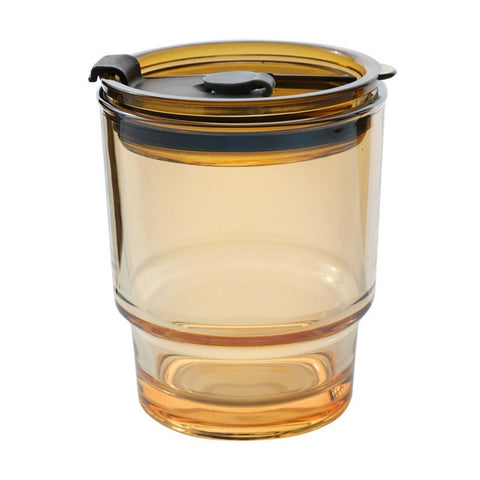 Creative Bamboo Glass Cup with Lid & Straw
