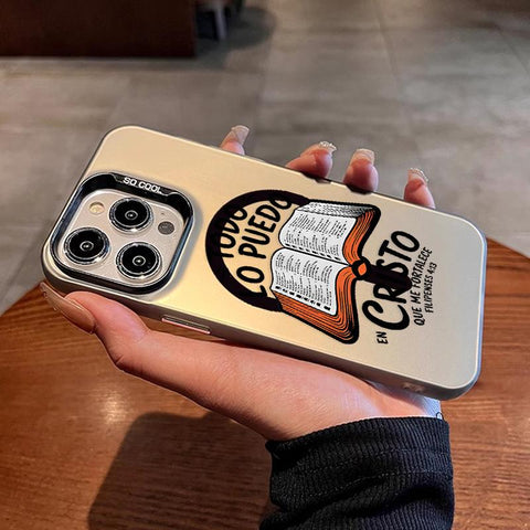Bible Verse Aesthetic Christian Pattern Magnetic Phone Case for Iphone 15 16 14 Pro Max 13 12 11 XR XS plus Shockproof Non Slip Military-Grade Protection Slim Cover Cellphone Protective Casing