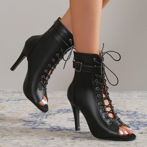Women’s Peep Toe High Heel Pumps