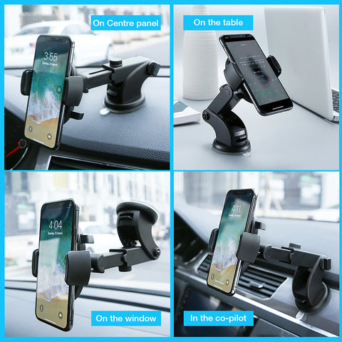 Telescopic Car Phone Holder with Suction Cup